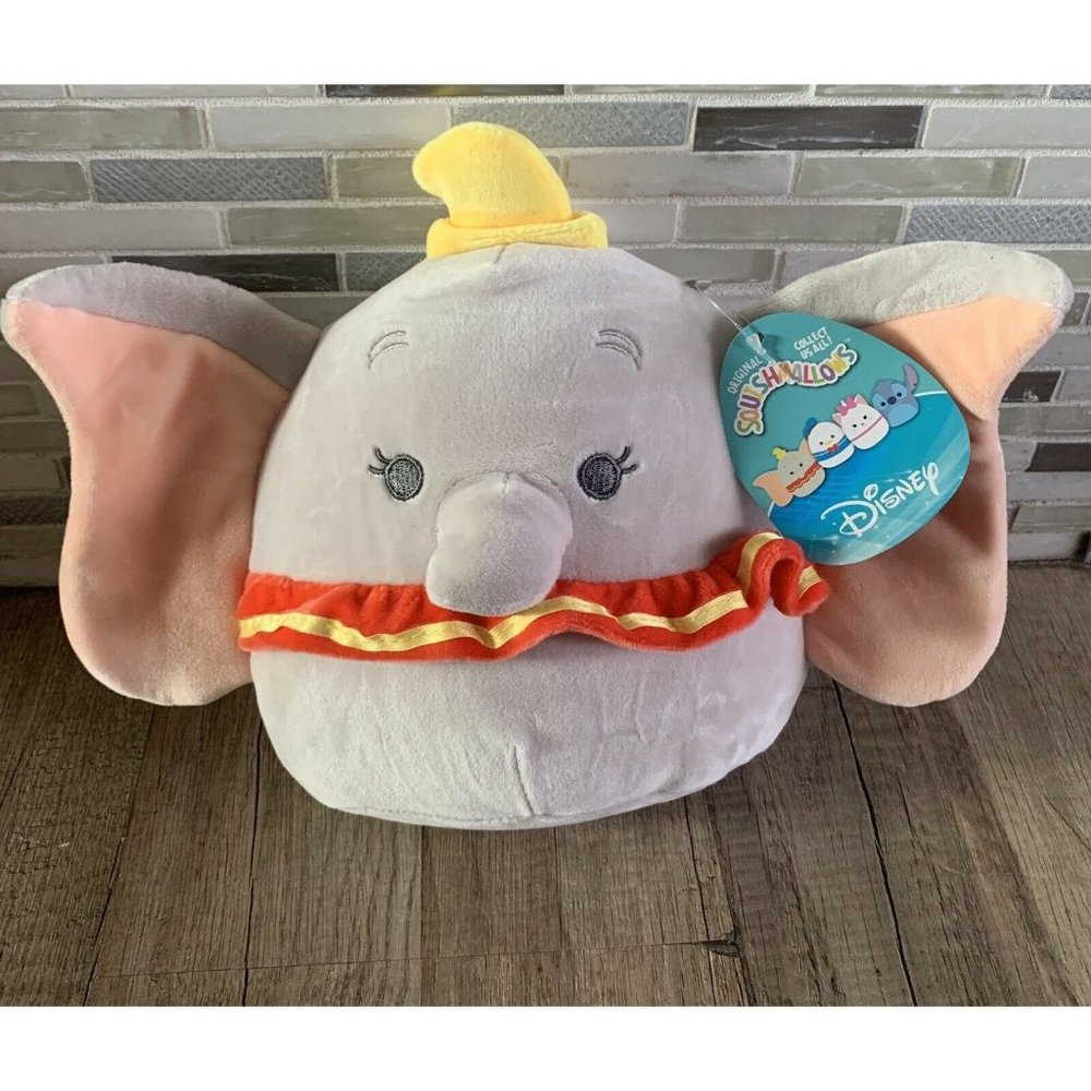 NEW Squishmallows  2021 Disney 9" Dumbo The Elephant Super Soft Plush
